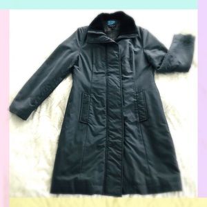 Theme Faux Fur Collar Quilted Parka